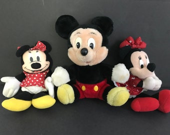 1999 Sega Vintage Minnie Mouse Disney 18jnch Silvery Blue Unique