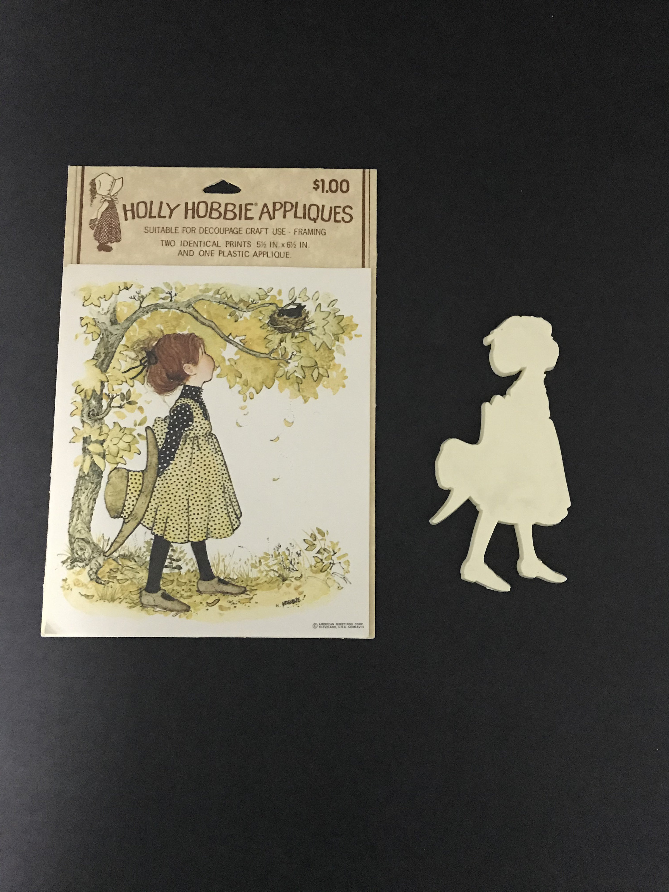 Vintage Holly Hobbie Applique Sets for Decoupage DIY Crafts UNUSED - Etsy
