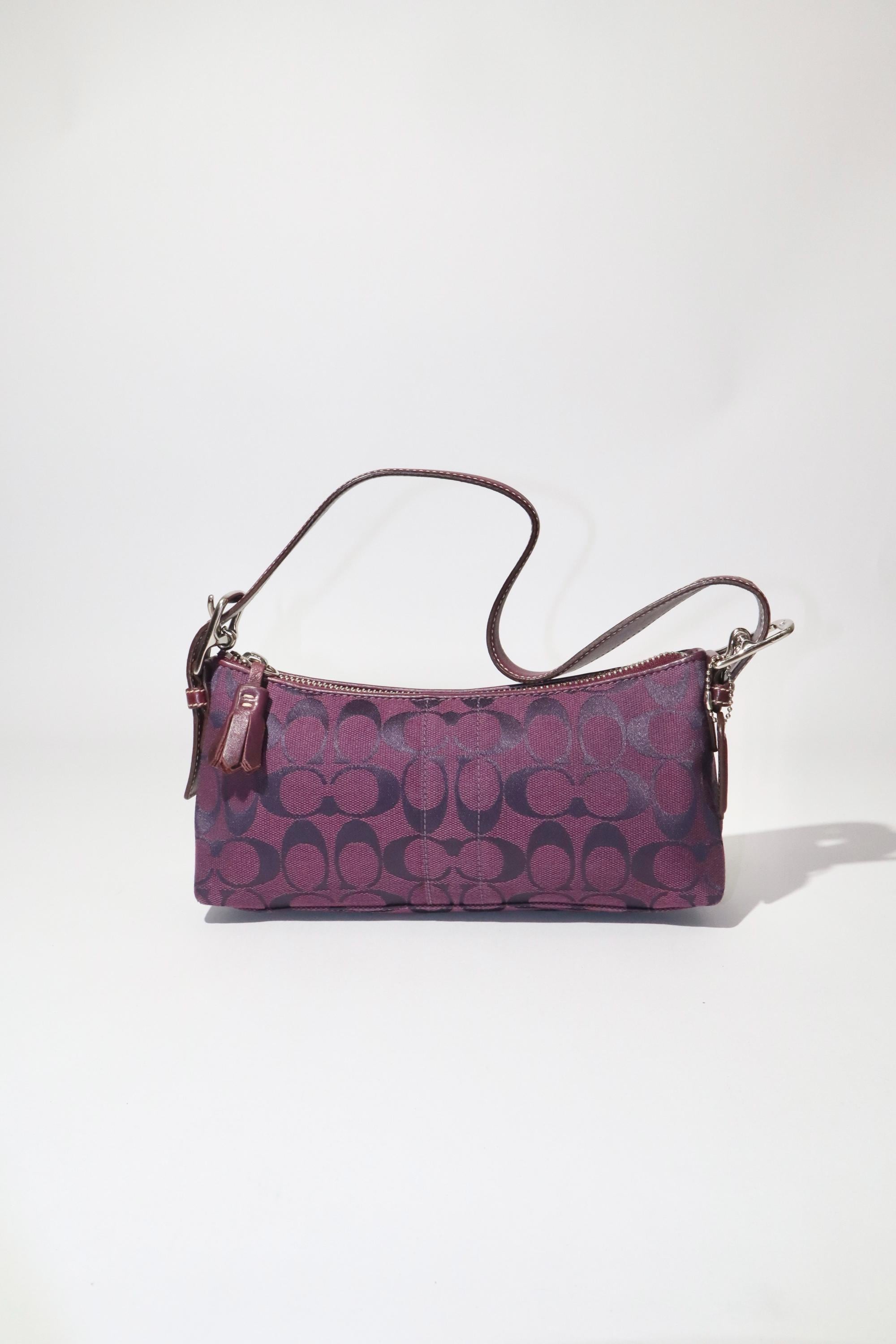 バッグ Vintage Coach Baguette Small Bag purple Coach Vintage Baguette / Demi Shoulder Bag in Purple - Etsy