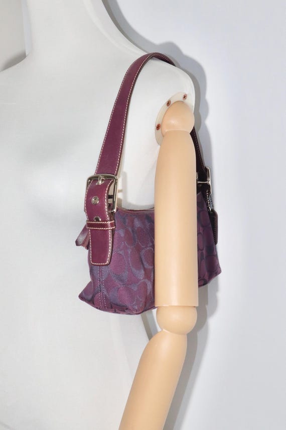 バッグ Vintage Coach Baguette Small Bag purple Vintage Coach Baguette Small Bag purple 4.3*10.2*2.3 inch | eBay