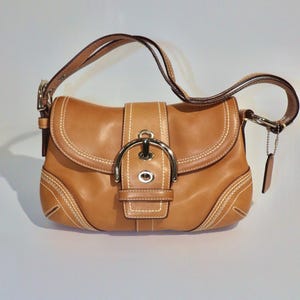Vintage Coach 2006 Leather Soho Belt Shoulder Bag in Tan
