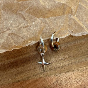 Interchangeable stainless steel hoop earrings
