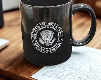National Security Council Coffee Mug - Patriotic Government Mug USA Leadership Collectible Ceramic Gift