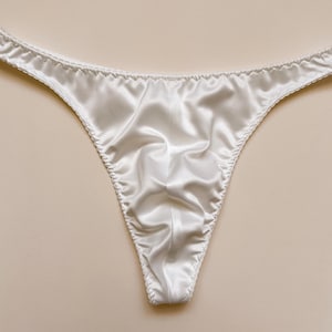 White milky men’s V-string thongs - men’s lingerie