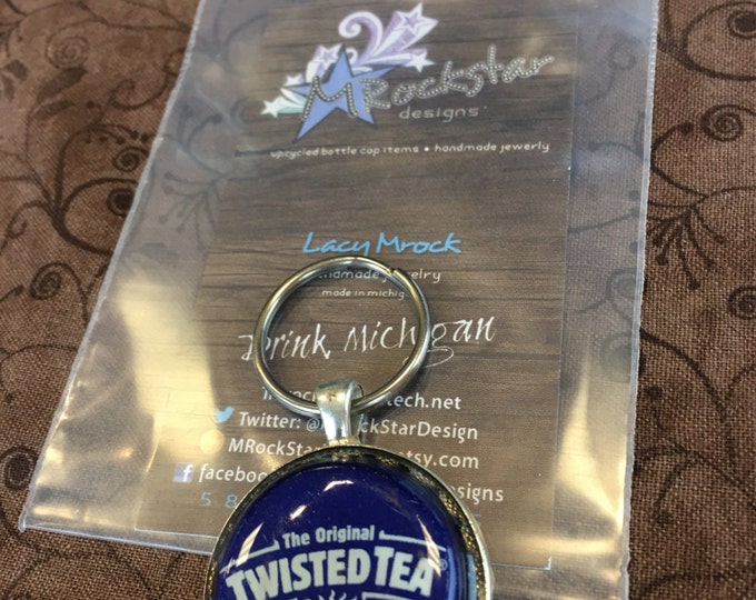 Twisted Tea Upcycled Keychain Etsy