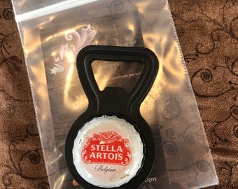 Stella artois upcycled bottle opener Magnet