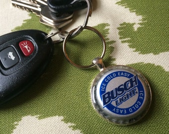 Busch light or Busch Regular upcycled keychain