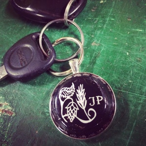 Jolly Pumpkin Upcycled Keychain