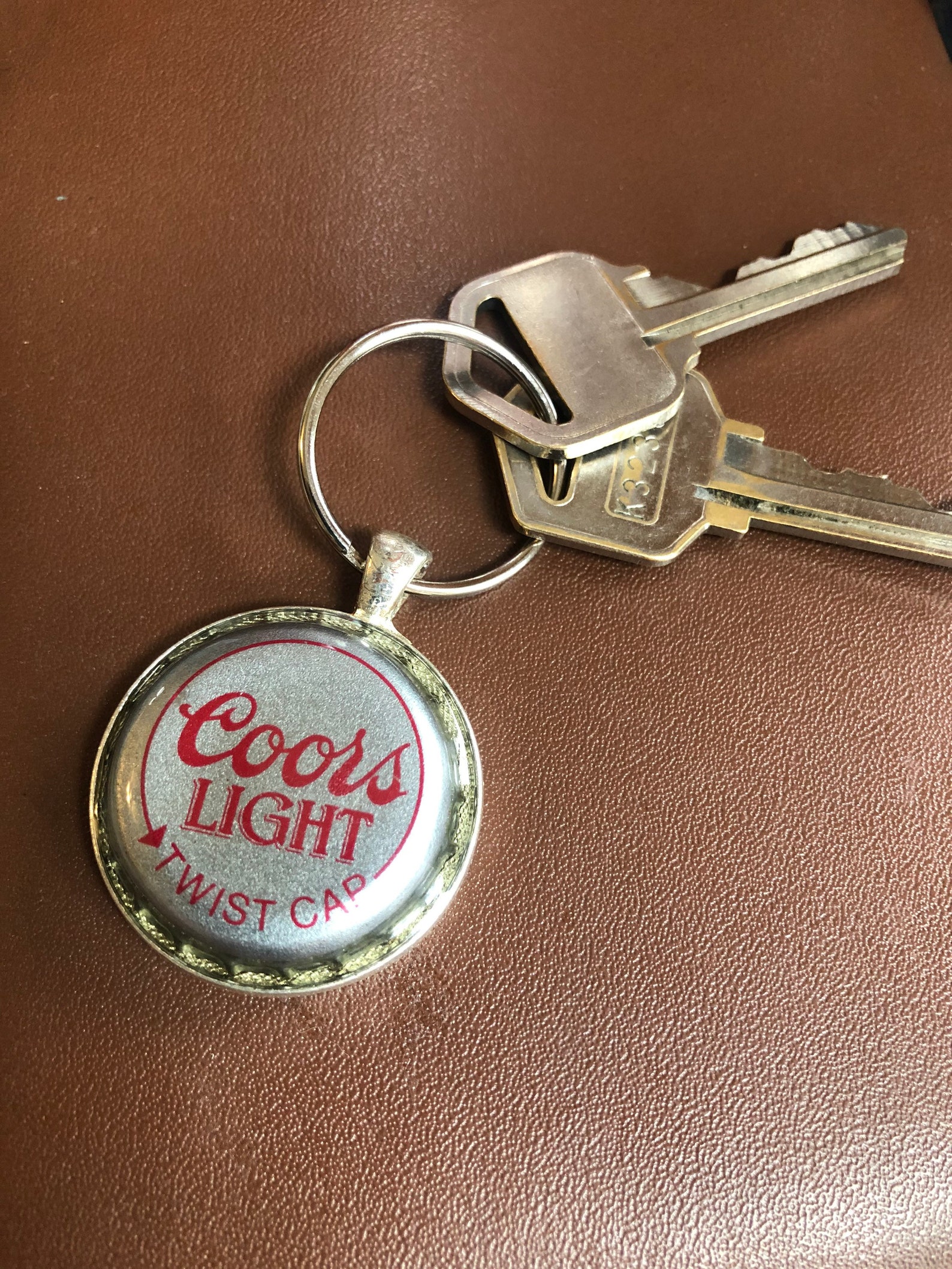 Coors Light Upcycled Keychain Beer Beer Gifts Custom Etsy