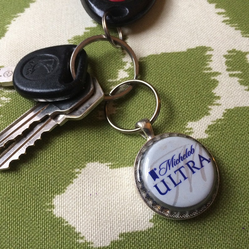 Michelob Ultra Upcycled Keychain Beer Recycled Custom Etsy