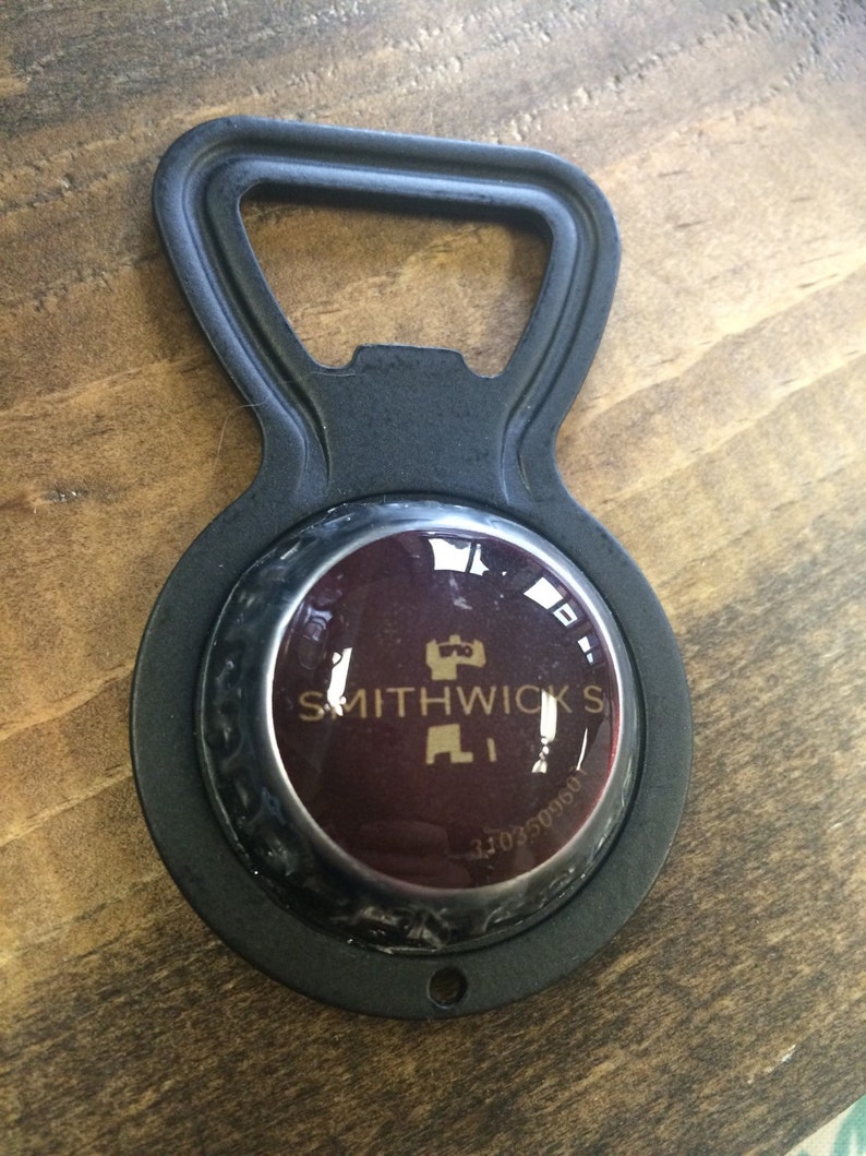custom beer Smithwicks upcycled bottle opener handmade craft beer