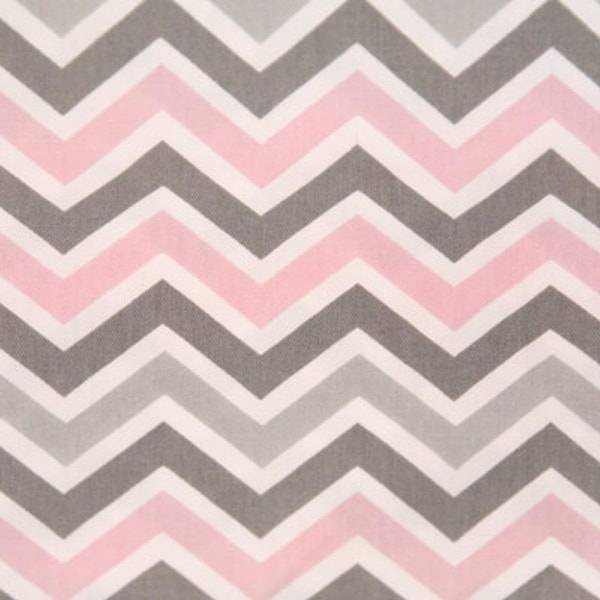 Premier Prints Zoom Zoom Chevron Fabric-Pink Gray 54" wide-Fabric By the Yard Decorator Fabric Fast Shipping