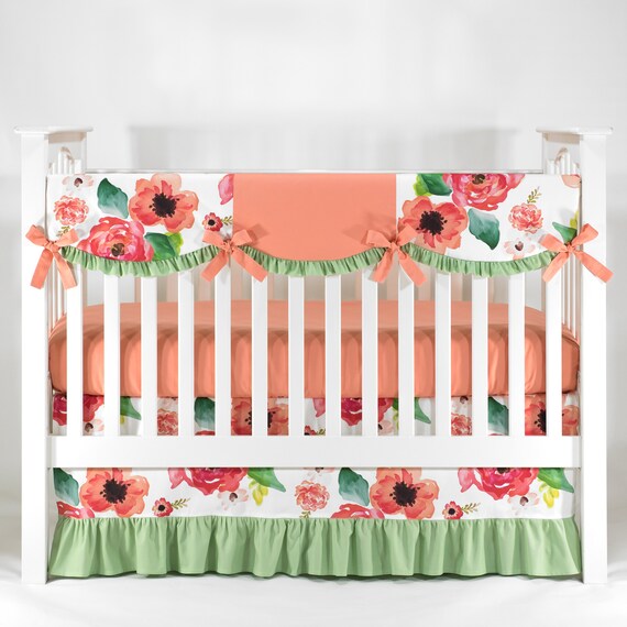 Girl Baby Crib Bedding. Floral Dreams original_original floral toddler cot