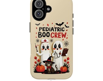 Pediatric Boo Crew Halloween-telefonskal, spöksjuksköterska-design