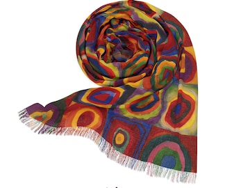 Prettystern Donna 160cm Sciarpa Arte Colorata A Spalla Di Seta - Foto 4