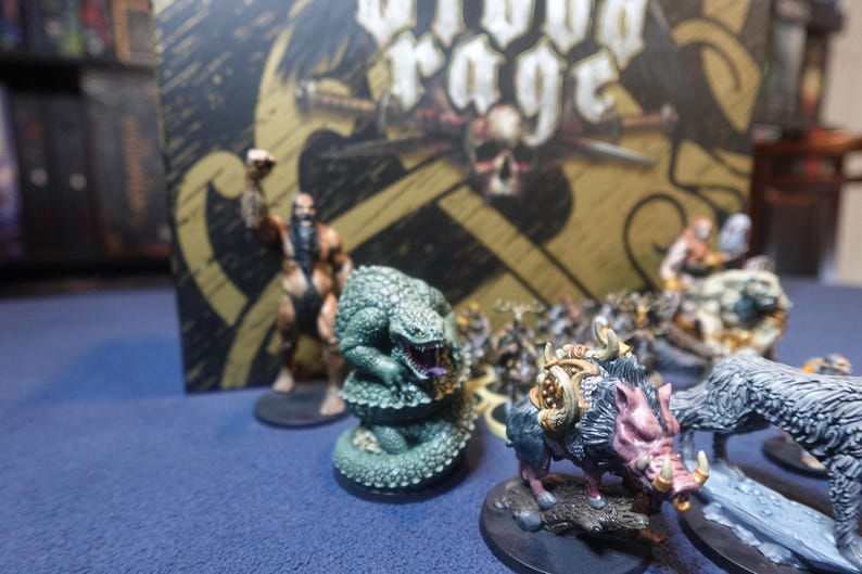 Top Rage Physical Blood Rage Physical Viking Pledge Painted Miniatures Service - Etsy