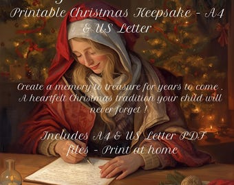 Vintage Santa Letter Set | Printable Christmas Keepsake (Digital Download)