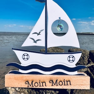 Maritime suncatcher sailboat