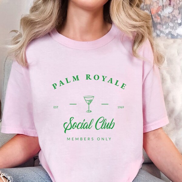 Palm Royale, Palm Royale TV Show, Country Club, Tennis Club, Palm Beach, Comfort Colors Unisex Garment-Dyed T-shirt