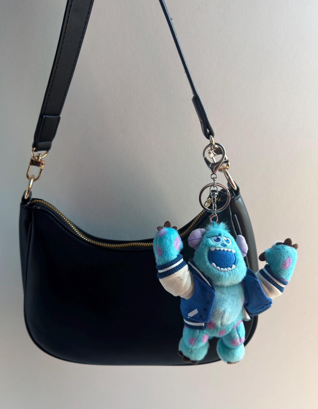 Blue Monster Keychain / Bag Charm - Etsy