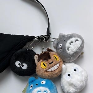 Studio Ghibli Inspired Plush Keychains/ Soft Anime Bag Charms