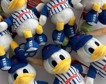 Duck Baseball Plush Keychain: Sports Bag Charm