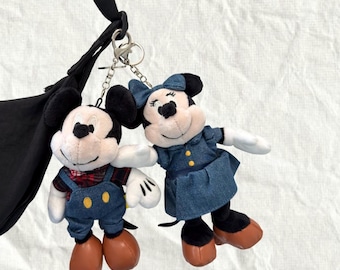 Plush Mouse Keychain, Classic Cartoon Style Bag Charm, Nostalgic Toy Accessory