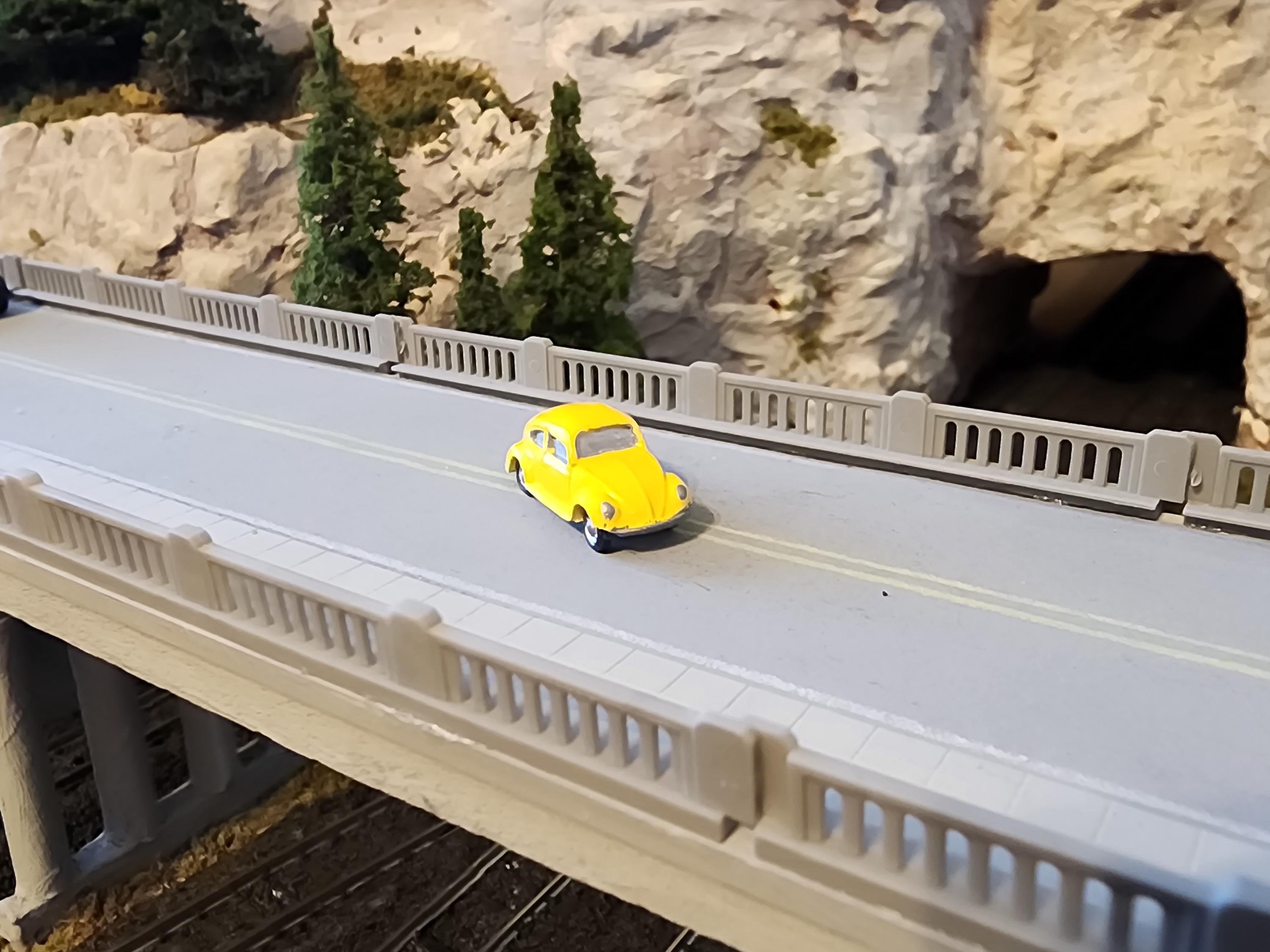 Scale Model Bug N Scale Yellow Volkswagen Bug Finished 1:160 Model Train Detail – Ready ...