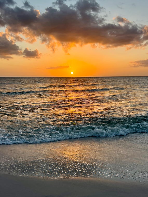 Ocean Sunset; Photography Prints; Nature Seascape; Florida Beach; Framed Photo Sea Beach; Prints Coastal Wall Art 17