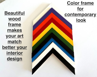 Custom Black Picture Frames Picture Frame Wood Photo Frame White Black Brown Frames Add Modern Art Frame Made To Measure Multiple Colors