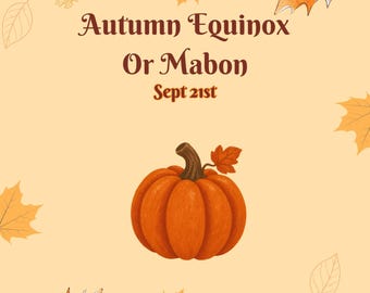 Mabon/autumn equinox Seasonal Homeschool Unit Study