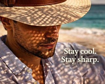 Funny Authentic Panama Hat Wide Brim Foldable Straw Hat for Men & Women Breathable Summer Travel Hat UV Protection Adjustable Fit