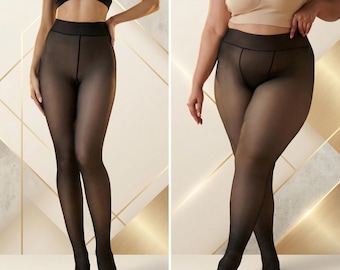 Los mejores leggings térmicos de polar para invierno: forrados de lana, ultra cálidos, elásticos, en negro, gris, tono piel y marrón café.