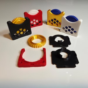3D Printed Fidget Clicking Wheel – Fidget Spinner Toy | Stress Relief Desk Toy | Tactile Fidget for Focus, ADHD, Anxiety