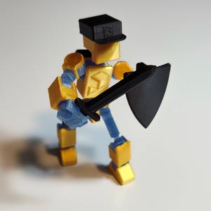 Dummy 13 MINI– 3D Printed Articulated Figure – Flexi Fidget Toy for Desk, Gifts – Poseable Mannequin Display Model - DIY Kit or Assembled