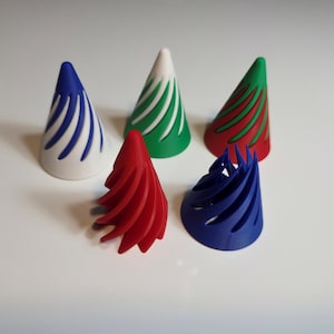 3D Printed Spiral Cone Fidget Toy: Sensory Desk Toy for Focus