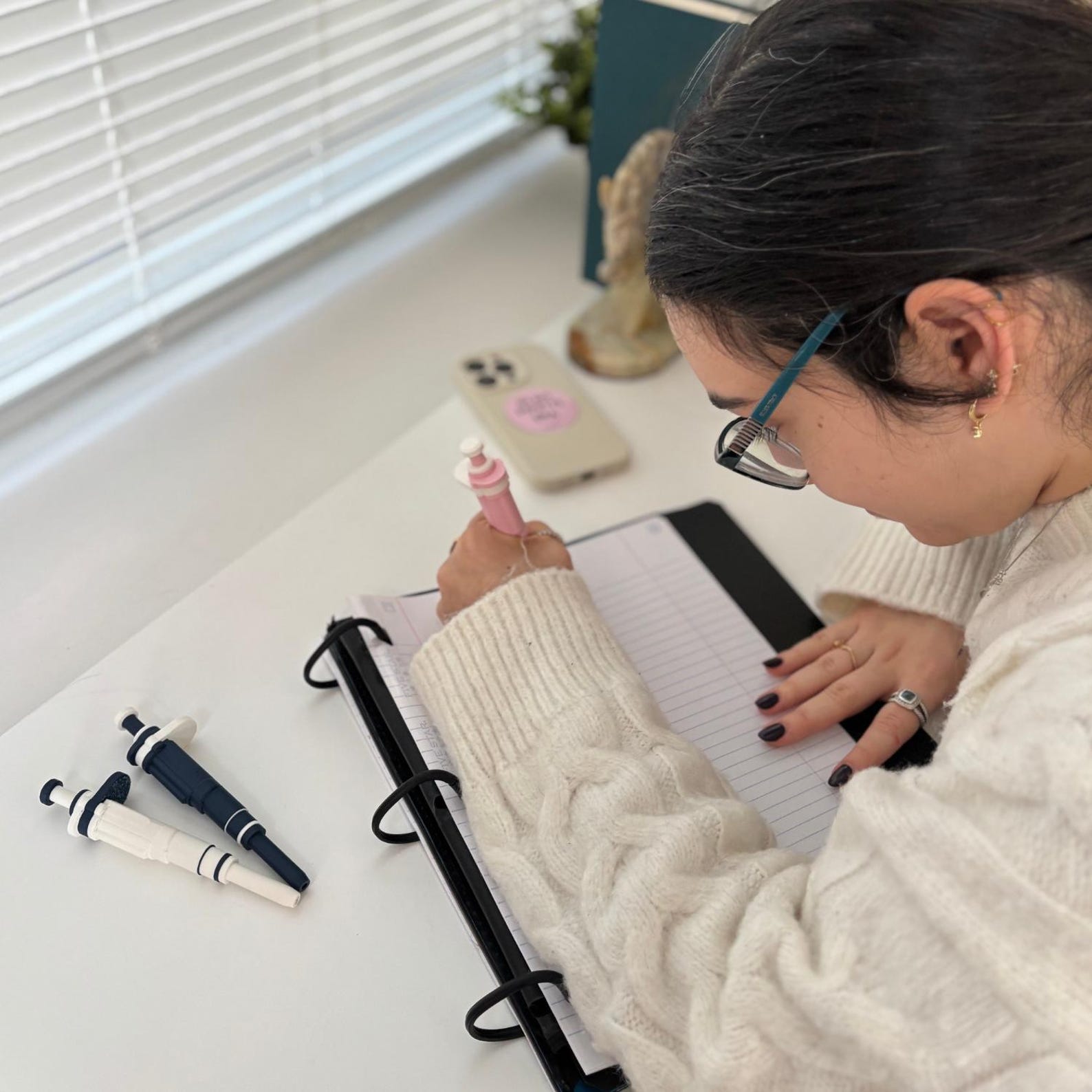 Realistic 3d-printed Pipette Pen (soft Pink), Retractable, Cell ...