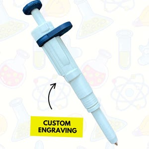 Pipeta retráctil personalizada impresa en 3D (blanco nube)