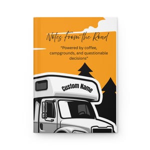 RV Road Trip Journal Funny Customized Camper Diary Travel Planner Notebook Camping Adventure Logbook Gift for RV Enthusiasts diary