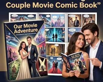 Personalised 24-Page Couple Movie Comic Book - Star in Your Favorite Film Together