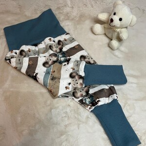 Mitwachshose Baby, Baby Pumphose, Babyoutfit, Babykleidung, Baby Set, Babymütze, Handgemacht, Geschenke zur Geburt