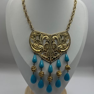 Kenneth Jay Lane Turquoise Necklace - Etsy display picture 1
