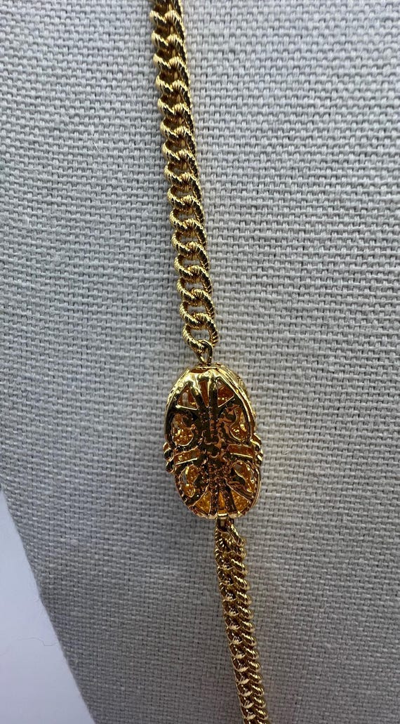 Vintage Kenneth Jay Lane (KJL) Gold-Tone Textured… - image 2