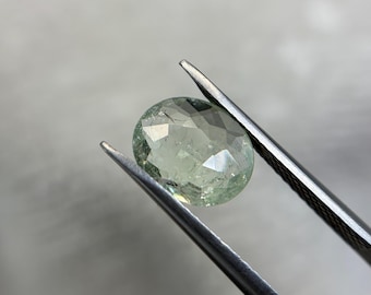 Mist Green Paraiba Tourmaline Gemstone 1.19 Ct Oval Cut - Rare Collector Stone