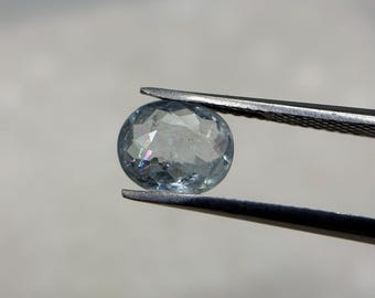 Natural Paraiba Tourmaline Gemstone: 1.41 Ct Oval Baby Blue Collector Stone