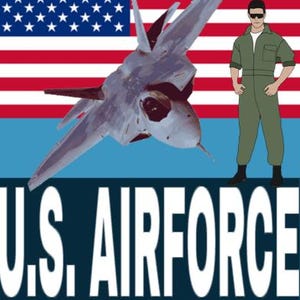 U.S. Air Force Word Search Book – 30 Printable Puzzles | Military Theme | Digital Download