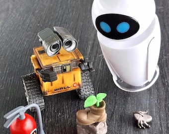 Kolekcja figurek akcji w miniaturze: Robot WALL.E, EVE i akcesoria
