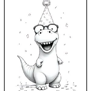 Livro de colorir de Feliz Aniversário para imprimir para crianças – Alternativa divertida para cartão de aniversário – Download digital