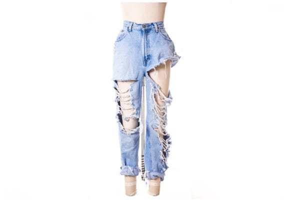 All SIZES  Destroyed Boyfriend Jeans Also in Plus… - image 1