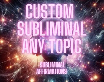 Custom Subliminal Message Tape — Infused with Reiki & Sigils